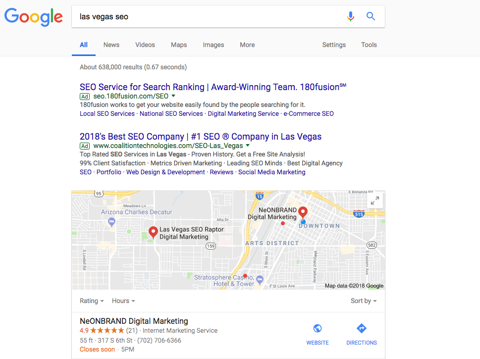 position 0 with local seo